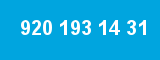 920 193 14 31